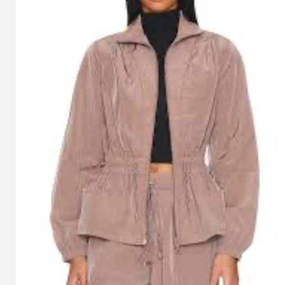 LPA jacket revolve Rina in pine‎ bark xxs nylon zip up toggle pockets - Picture 2 of 10